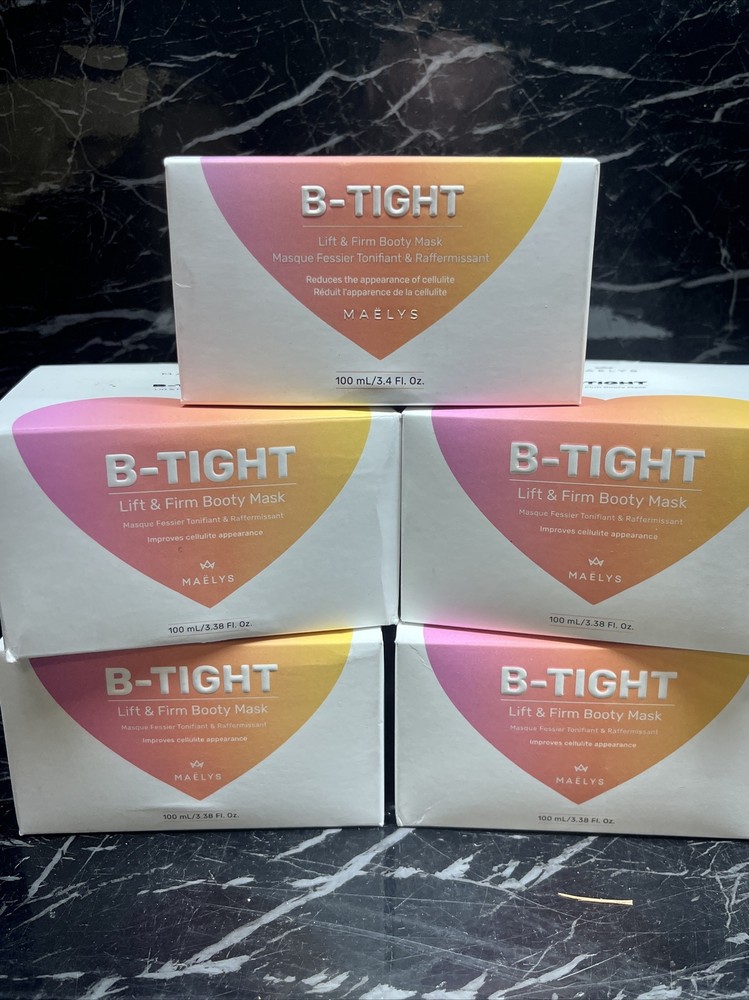 5x MAELYS B-Tight Lift & Firm Booty Mask Cellulite Reduction 3.38oz New IN Box