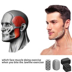 1/2PCS Jaw Exerciser Jawline Trainer Facial Toner Ball Neck Toning Double Chin