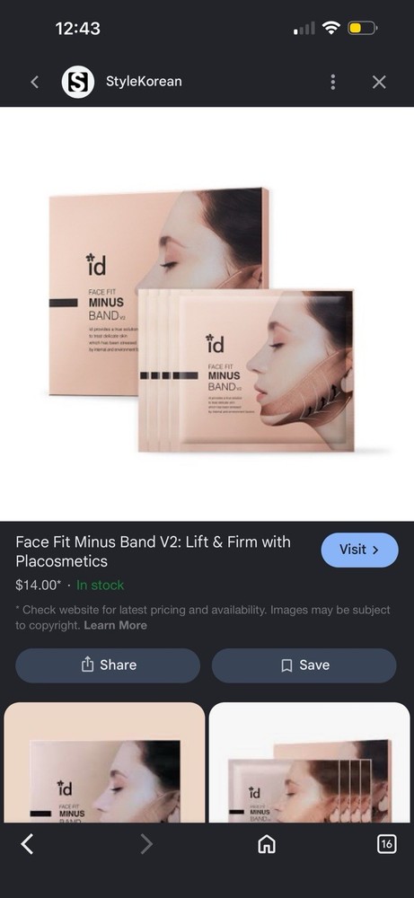 ID Placosmetics Face Fit Minus Band V2 (4ea) – Authentic & Trusted U.S. Seller
