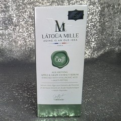 Latoua Mille Age-Defying Apple & Grape Extract Serum w Hyaluronic Acid & Peptide
