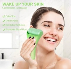 Ice Roller Facial Massager Tool Anti-Aging Self Care Puffiness Wrinkles, Green