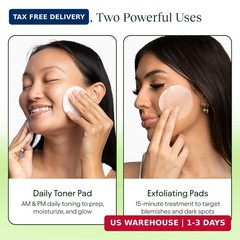 JiYu Toning Polish Pads – Korean Skincare for Dark Spots, Wrinkles & Dull Skin –