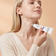 New Collagen Fullerene Neck Moisturizer Cream Firming Tightening with Roller 50g