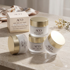 4 PACK – ACO Face Age Delay+ Day Cream – Anti-Ageing Facial Moisturizer
