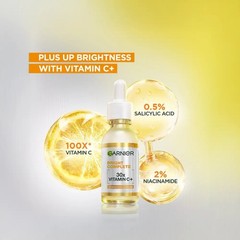 Garnier Bright Complete 30x Vitamin C Booster Serum 15ml Pack of 2 New