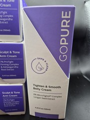 4 GoPure Sculpt & Tone Arm Creams 3.4 Oz. & Belly & Butt/Thigh Cream (6 Total)