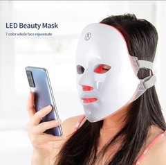 Wireless 7 Colors LED Face Beauty Machine Photon Facial Neck Skin Tighten Rejuve
