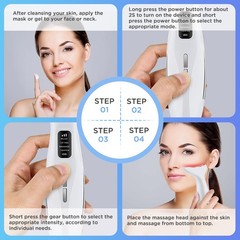 Wrinkle Remover LED Skin Therapy Device for Neck and Face with 3 light settings