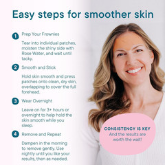 Forehead and between the Eyes Wrinkle Patches – Hypoallergenic Facial Patches to