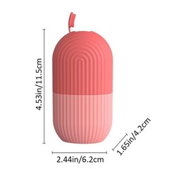 2Pcs Silicone Facial Ice Roller Molds, Black&Pink Reusable Ice Contour Tools