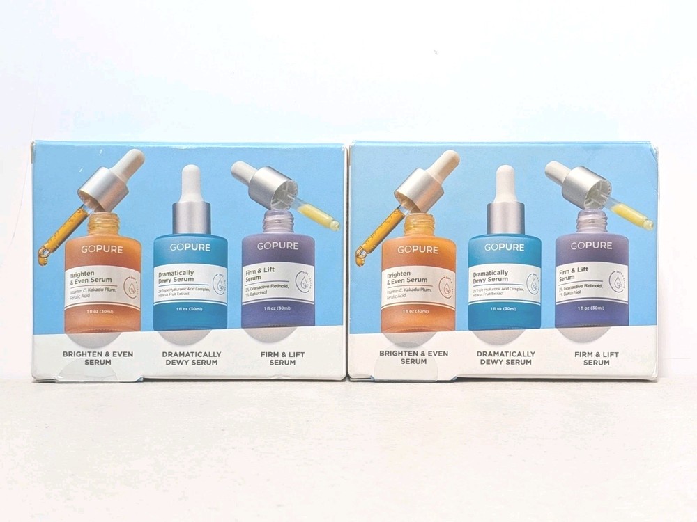 goPure Power Trio Serum Set Exp. 05/26 – 2Pk – New Sealed In Box!