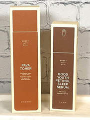 NIB SWEET JULY SKIN Facial Duo – Pava Toner + Good Youth Retinol Sleep Serum