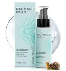 96% Snail Mucin Serum with Niacinamide, Snail Serum for Face, Hydrating Serum Sn