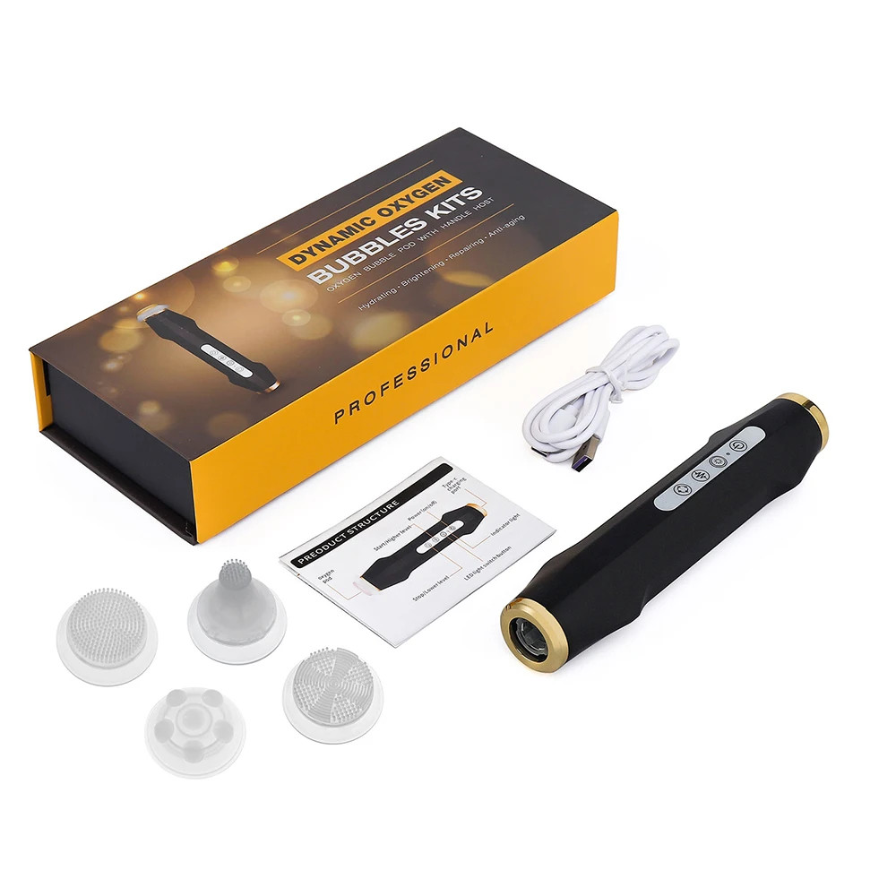 Oxygen Bubble Pen 7 Color Facial CO2 Oxygen Bubble Machine Can Be Matched Serum