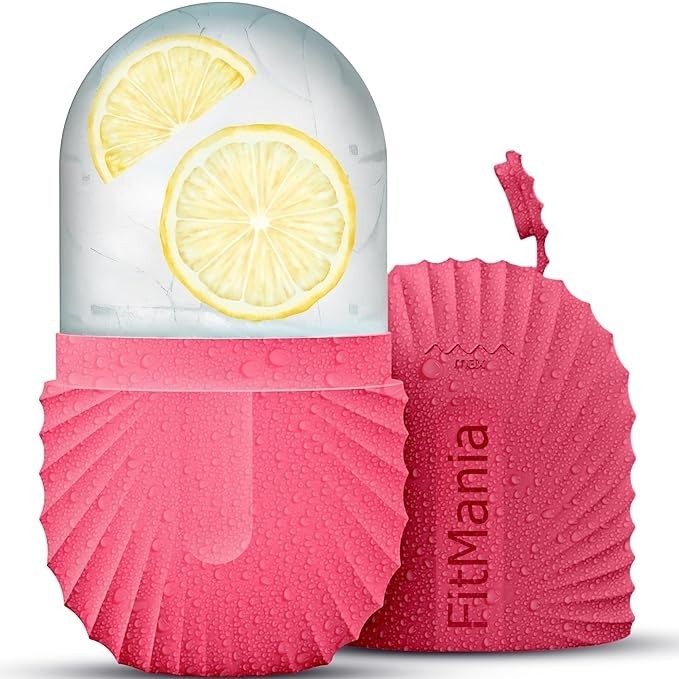 Ice Roller For Face with 2 Premium Heads, Facial Ice Roller for self Skin Care
