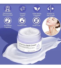 Secure & Pure Lift & Firm Neck Cream 1.7 fl oz Cupuacu Butter Hyaluronic Acid