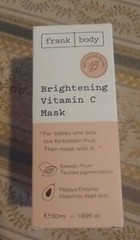 Frank Body Brightening Vitamin C Mask FULL SIZE 1.69 fl oz 50 mL Sealed New