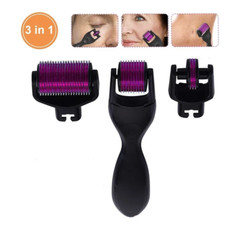 Derma Roller Kit For Face, Body, Beard, Hair, 0.5/1/MM Titanium Microneedle USA