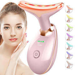 Red-Light-Therapy-for-Face-and-Neck, 7 Color Face Massager Tool for Wrinkles, Do
