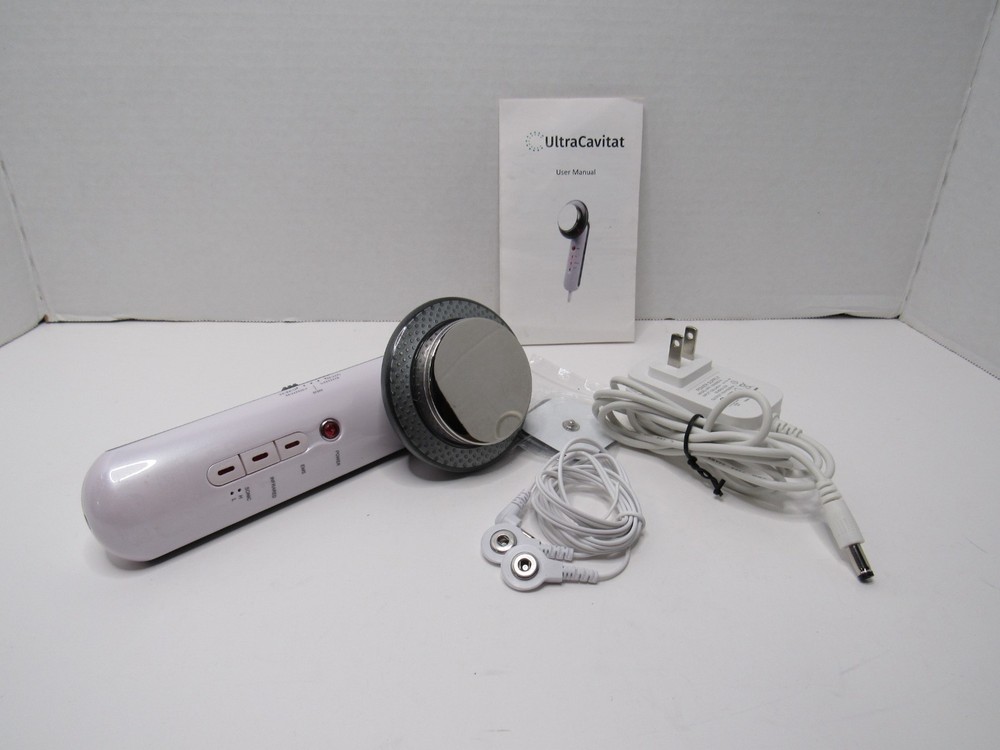 UltraCavitat Handheld Body Massager Device EMS Pads Corded Unit Tested Power On