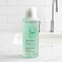 Clarins Toning Lotion with Iris Alcohol Free Combination Oily 400ml 13.5oz New