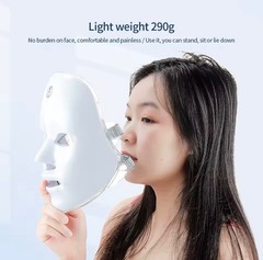 Wireless 7 Colors LED Face Beauty Machine Photon Facial Neck Skin Tighten Rejuve