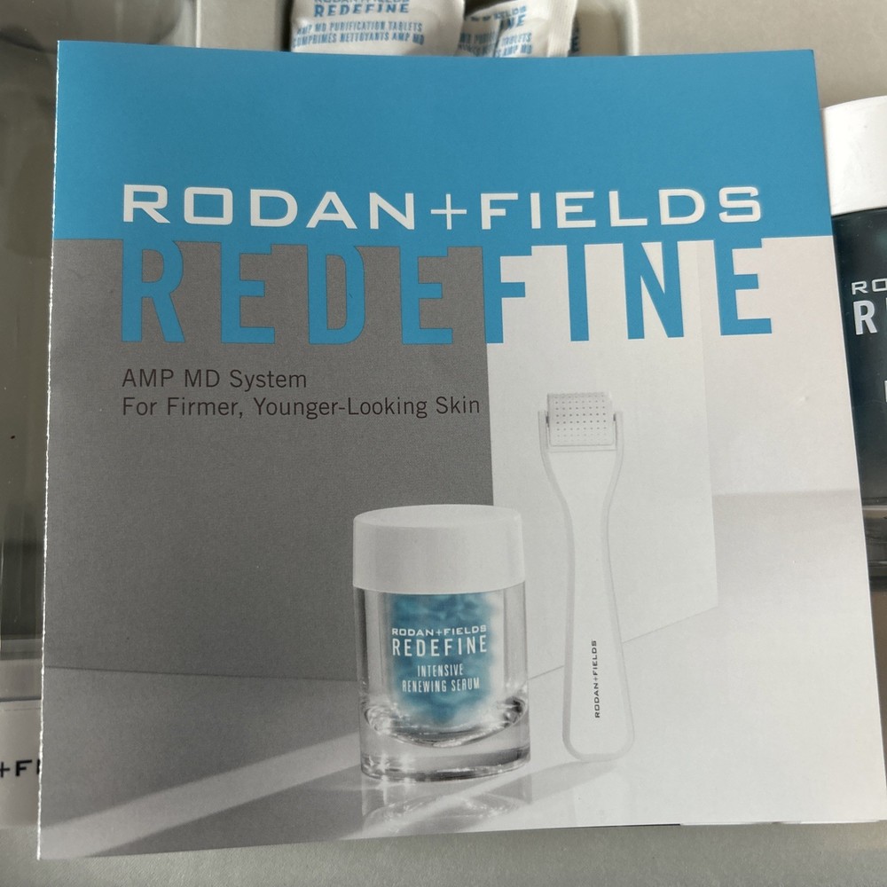 Rodan + Fields Redefine AMP MD System Anti-Aging Brand New in Box With Roller