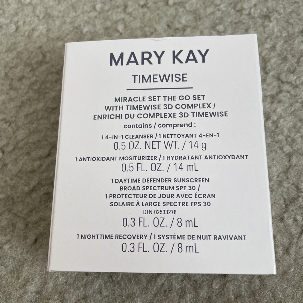 New Mary Kay TimeWise Miracle Set 3D The Go Set 217456 Normal To Dry