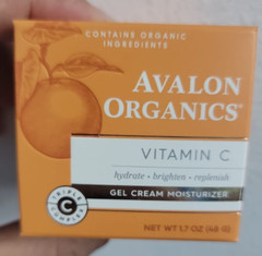 3 x Avalon Organics Gel Cream Moisturizer with Vitamin C, 1.7 Oz x 3 pack
