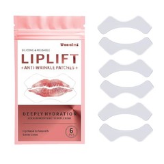 6PCS Silicone Lip Lift Anti Wrinkle Patches, Resusable Lip Mask to Smooth Smi…