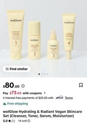 wolGlow 4-Piece K-Beauty Skin Glow Set & Surprise Bonus Gift |Free Shipping