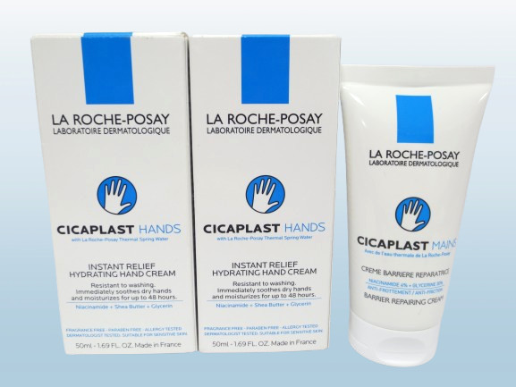LA ROCHE POSAY CICAPLAST HANDS BARRIER REPAIRING HAND CREAM 1.69 OZ EXP:2029 2PC