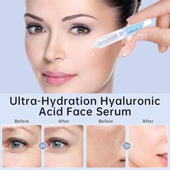 30PCS 5% Hyaluronic Acid Serum Vials – Moisturizing, Firming, Single-Use Tubes