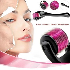 Professional Titanium Derma Roller 540 Microneedle Beard & Hair Growth Skin Care