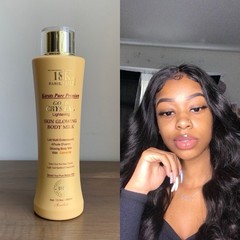 18k Pure Gold Crystal Skin GLOWING With Carrot Body Milk 👌❤️