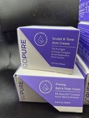 4 GoPure Sculpt & Tone Arm Creams 3.4 Oz. & Belly & Butt/Thigh Cream (6 Total)