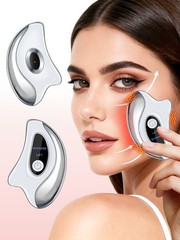 Red Light Electric Gua Sha Device with Heat Vibration Face Neck Lifting Massager