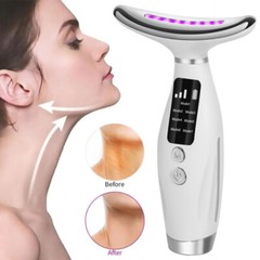 Neck Face Massager Face Sculpting Tool 7 Colour Modes and Vibration for Facial