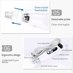 EMS Meso Injector No Needle Skin Wrinkle Removal Care Machine RF Mesotherapy Gun