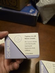 GoPure Beauty Tighten & Lift Neck Cream w/Cupuacu Butter & Matribust 1.7 fl oz