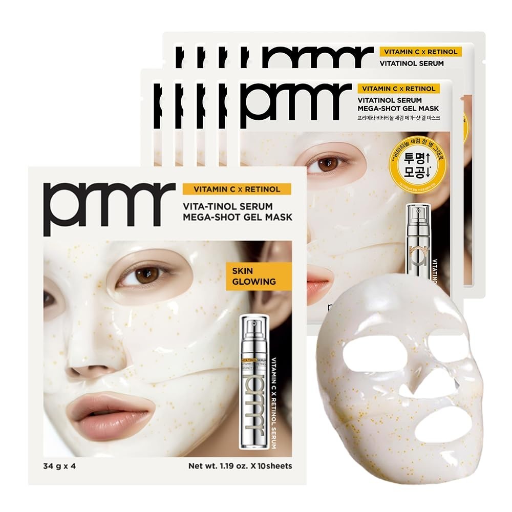 PRMR Vitatinol Serum Gel Mask, 5 pack, Olive Young Overhaul in South Korea