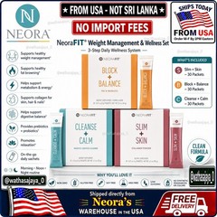 NeoraFIT Weight Management Wellness Set Slim Skin Block Cleanse 90 Packets NEW🔥
