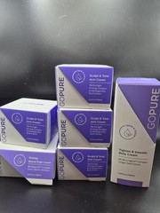 4 GoPure Sculpt & Tone Arm Creams 3.4 Oz. & Belly & Butt/Thigh Cream (6 Total)