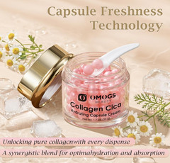 Crema De Cápsulas De Colágeno Cica Hidratante Antiarrugas Crema Facial Gel Glow