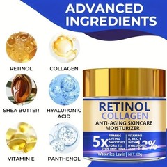 Retinol & Collagen Face Cream 60g Anti Aging Firming Moisturizer Hyaluronic Acid