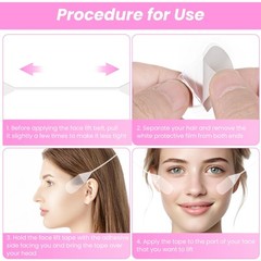 20pcs Invisible Face Lift Tapes for Neck Eyes Jowls Double Chin Lifting