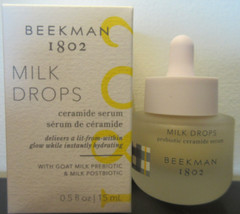 Beekman 1802 Milk Drops Ceramide Serum Goat Milk Prebiotic 0.5 oz