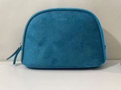 La Mer 6 Piece Skincare Travel Gift Set Including Blue Travel Makeup Pouch NEW