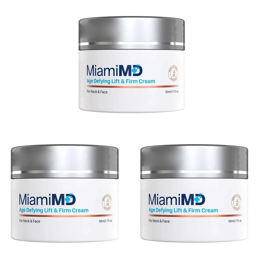 MiamiMD (Miami MD) Age Defying Lift & Firm Cream For Neck And Face – 50ml-3pc