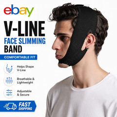 V Line Lifting Mask – Double Chin Reducer & Face Slimming Strap Belt for Men